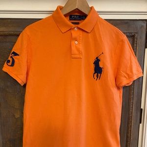 Ralph Lauren Polo Shirt Custom Slim Fit Medium